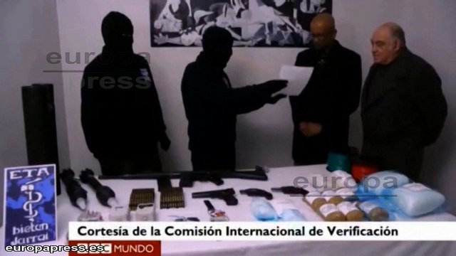ETA comunica el sellado total de un lote de armas