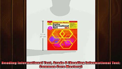 EBOOK ONLINE  Reading Informational Text Grade 6 Reading Informational Text Common Core Mastery  DOWNLOAD ONLINE