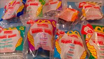 McDONALDS 1996 MARVEL SUPER HEROES SET OF 9 HAPPY MEAL KIDS TOYS VIDEO REVIEW