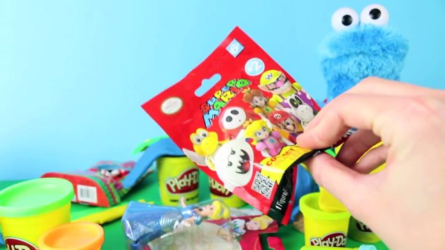 Giant PLAY DOH Egg Kinder Surprise Egg & Choco Treasure Surprise Toys Cookie Monster + Blind Bags