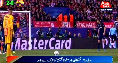 Atletico Madrid ousted Barcelona from Champions League