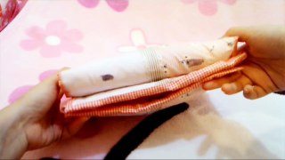 DIY メイクアップブラシポーチ ♡ Makeup Brushes Pouch