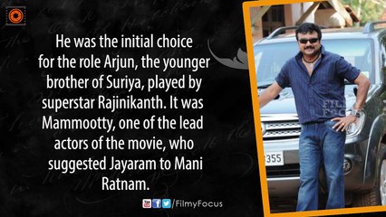 Why Jayaram Rejected Mani Ratnam's Thalapathi - Filmyfocus.com