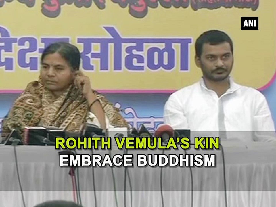 Rohith Vemula’s kin embrace Buddhism