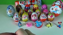25 Kinder Surprise Eggs Disney CARS Barbie Spider-Man Angry Birds Surprise Eggs and Toys Unboxing