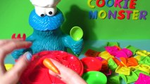 Play-Doh Cookie Monster Letter Lunch Learn To Read ABC Alphabet Kids Food Play Dough Playdoh