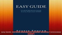 Free PDF Downlaod  Easy Guide Certified Information Systems Security Professional CISSP READ ONLINE