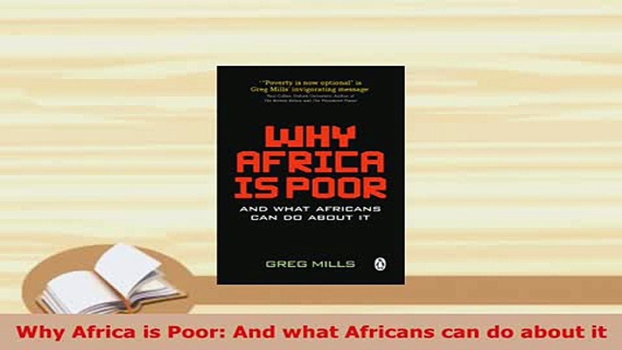 Download  Why Africa is Poor And what Africans can do about it Free Books