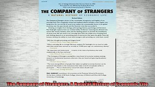 FREE DOWNLOAD  The Company of Strangers A Natural History of Economic Life  BOOK ONLINE
