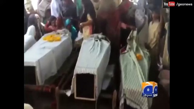 Funeral ceremony of blast victims offered in Lahore 28 March 2016