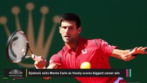 Breaking News Novak Djokovic Out Of Monte Carlo Masters - Jiri Vesely Beats Novak Djokovic