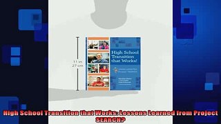 READ book  High School Transition that Works Lessons Learned from Project SEARCH  FREE BOOOK ONLINE