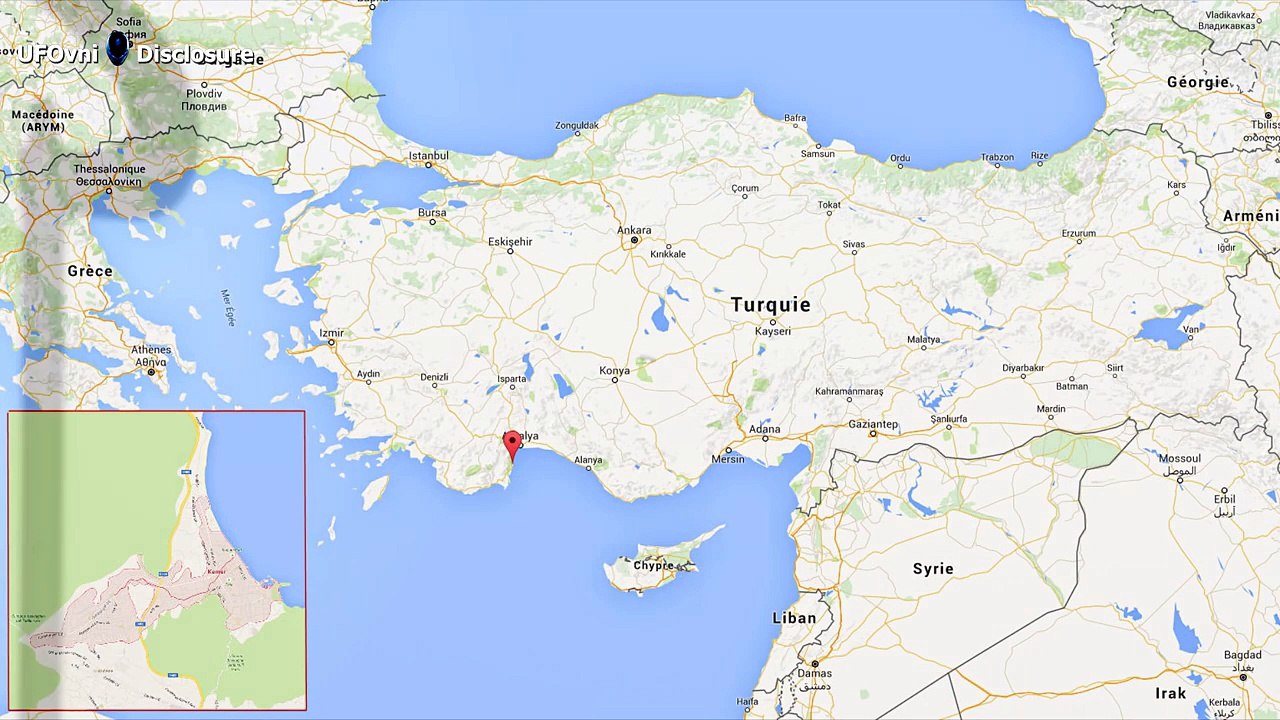 Metallic UFO Opens Its Door Above Antalya, Turkish Sea - April 2016