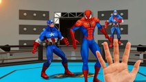 Hulk Vs Spiderman Vs Captain America Vs Ironman Cartoons Finger Family Children Nursery Rhymes 3D
