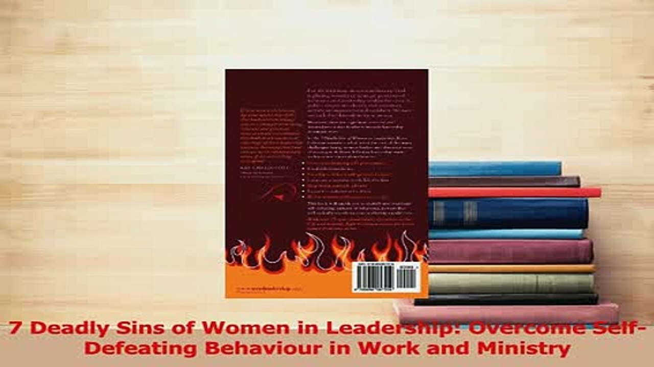 Read  7 Deadly Sins of Women in Leadership Overcome SelfDefeating Behaviour in Work and PDF Free