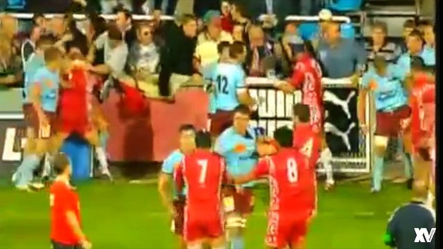 Rugby : Bourgoin - Agen 2005, grosse bagarre générale en Top 14