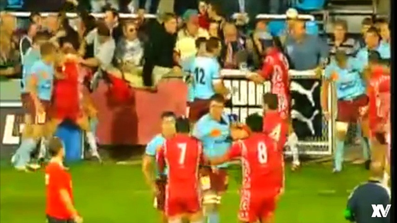 Rugby : Bourgoin - Agen 2005, grosse bagarre générale en Top 14