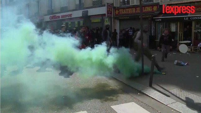 Loi Travail: affrontements entre manifestants et CRS à Paris