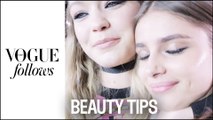 Gigi Hadid, Anja Rubik... Quels sont les secrets beauté des tops pendant la Fashion Week ? #VogueFollows | Vogue Paris