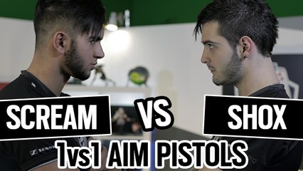 SHOX vs SCREAM 1vs1 AIM PISTOLS CSGO [ENGLISH SUB]