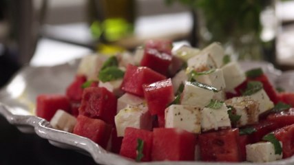 Sweet and Salty Watermelon Feta Salad Recipe