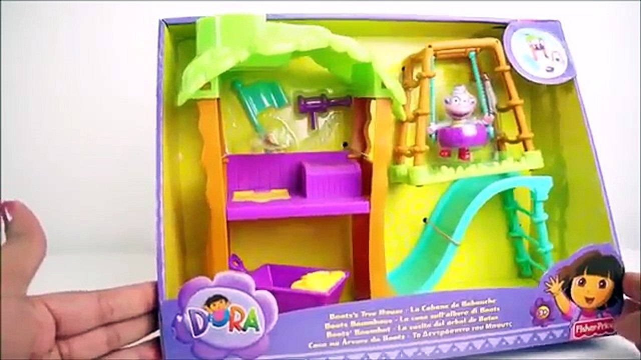DORA EXPLORADORA PIG GEORGE E PEPPA PIG BRINCANDO NA CASA NA ARVORE DO BOTAS EM PORTUGUES