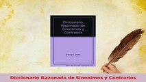 PDF  Diccionario Razonado de Sinonimos y Contrarios Read Full Ebook