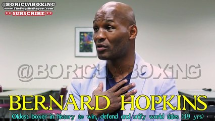 The Great BERNARD HOPKINS Drops Serious Boxing Knowledge!!! *MUST SEE*