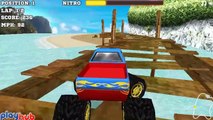Monster Race 3D - Car Racing Game - Monster Truck Videos Games for Kids