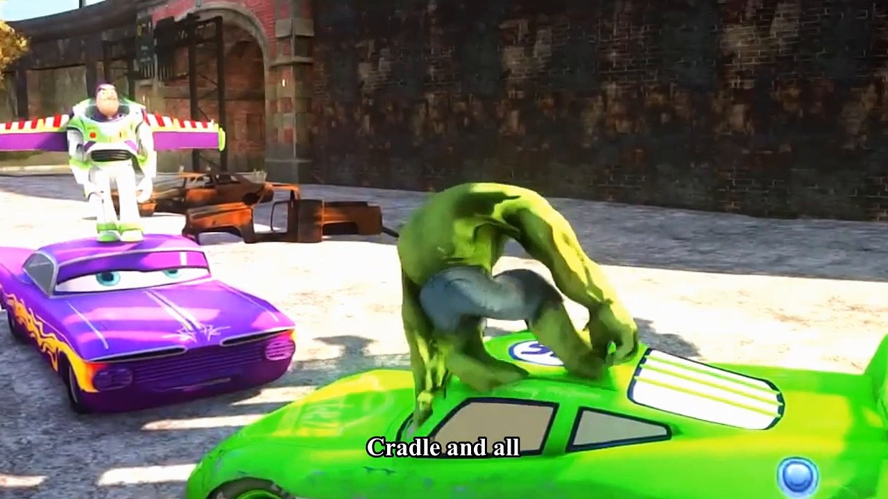 Spiderman Songs Nursery ♪ Rock-A-Bye Baby ♪ Amazing Race Disney Cars