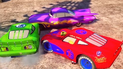 Spiderman Songs Nursery ♪ Roll Over (Ten in a bed) ♪ Amazing Race Disney Cars