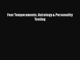 PDF Four Temperaments Astrology & Personality Testing Free Books