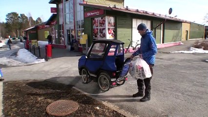 La PodRide, une voiture à pédales à assistance électrique