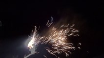 Sparklers and Fireworks after Superbowl