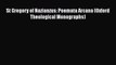 [PDF] St Gregory of Nazianzus: Poemata Arcana (Oxford Theological Monographs) [Download] Online