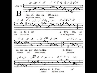 Graduale Benedictus es Domine, Sanctissimae Trinitatis (Très sainte Trinité)