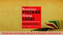 PDF  Dictionary of Russian Slang  Colloquial Expressions Download Full Ebook