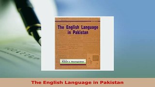 PDF  The English Language in Pakistan Read Full Ebook