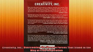 FREE PDF  Creativity Inc Overcoming the Unseen Forces That Stand in the Way of True Inspiration  BOOK ONLINE