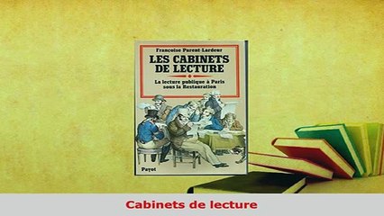 PDF  Cabinets de lecture  Read Online