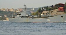 Kamufle Edilmiş Askeri Araçlarla Dolu Rus Savaş Gemisi, Boğaz'dan Geçti