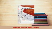 Download  Womens Lives Mens Laws PDF Free