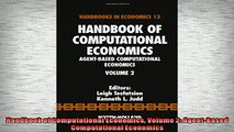 Free PDF Downlaod  Handbook of Computational Economics Volume 2 AgentBased Computational Economics READ ONLINE