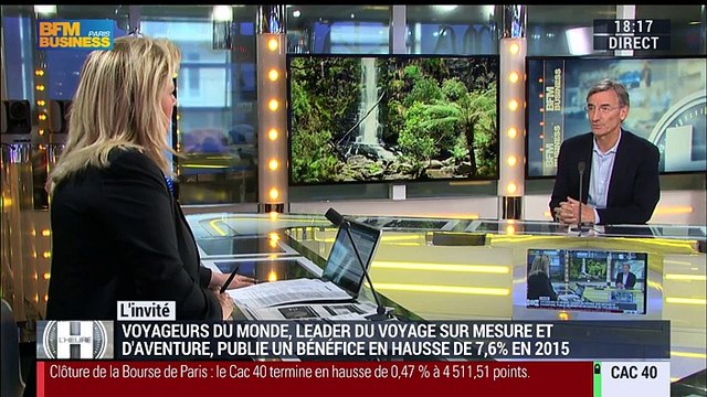 Lionel Habasque a commenté les résultats financiers de Voyageurs du Monde pour l'année 2015 - 14/04