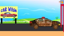 Police Car Wash - videos For Children - videos for kids