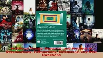 Multilevel Theory Research and Methods in Organizations Foundations Extensions and New