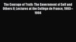 [PDF] The Courage of Truth: The Government of Self and Others II Lectures at the Collège de