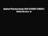 Read Applied Pharmacology: With STUDENT CONSULT Online Access 1e Ebook Free