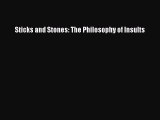 [Download PDF] Sticks and Stones: The Philosophy of Insults PDF Online