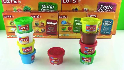 Lets Oyun Hamuru DEV Sürpriz Yumurta Açma 10 Farklı Hamur Oyunu Seti Oyuncakları
